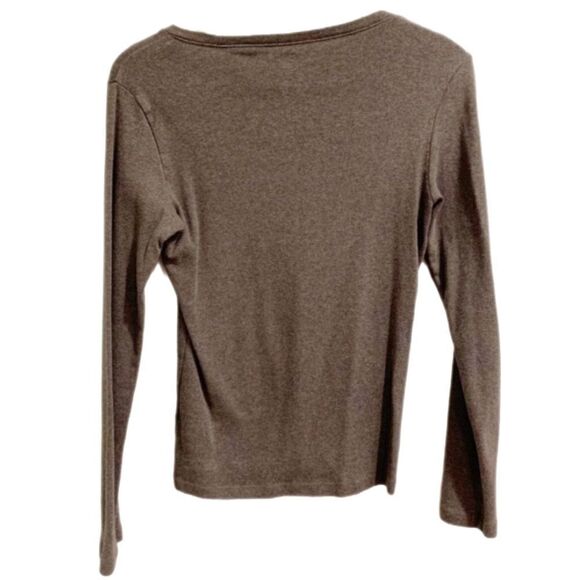 Tommy Hilfiger brown long sleeve shirt, M - Picture 3 of 6